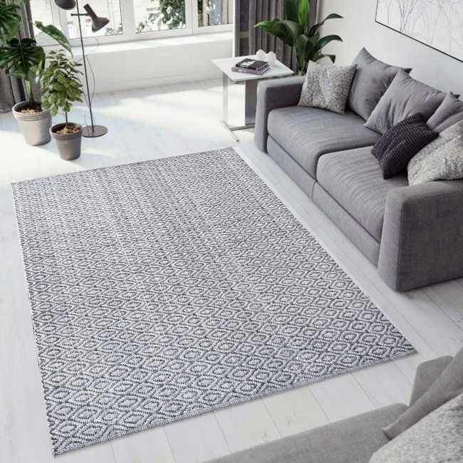 AG9122987915 - Dynamic Rugs - ALLEGRA - Grey Ivory Denim 2987-915 - 8' x 10'