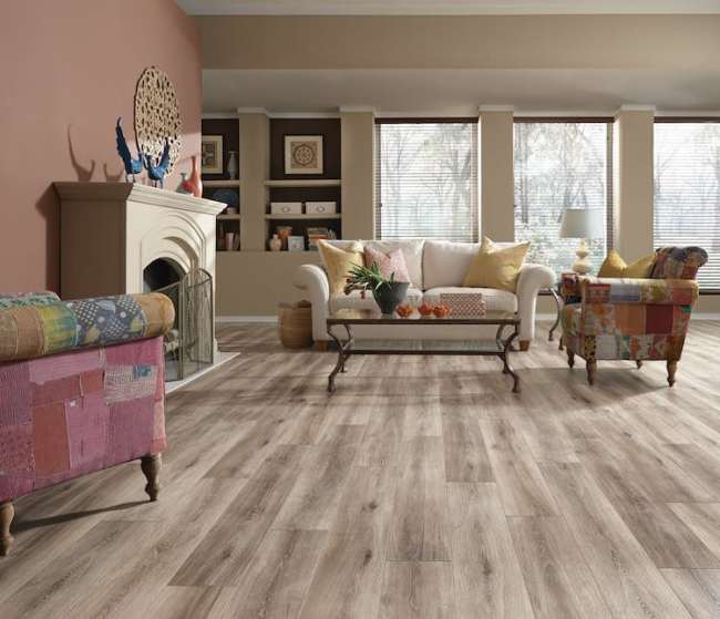 RST8-28103 Fairhaven Brushed Taupe - Mannington - Restoration Collection Wide Plank - Fairhaven Brushed Taupe