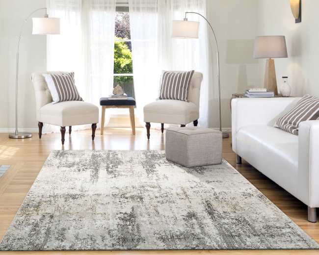 QUARTZ - Ivory Grey 27053-190 - Dynamic Rugs - QUARTZ - Ivory Grey 27053-190