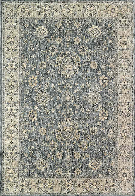 VX693572598 - Dynamic Rugs - SAVOY - Denim Grey Cream 3572-598 - 5.3' x 7.7'