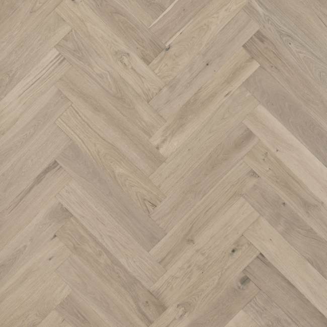 HPLS37SNWF1 - Mannington Latitude Collection - Park City Herringbone - Snowcap