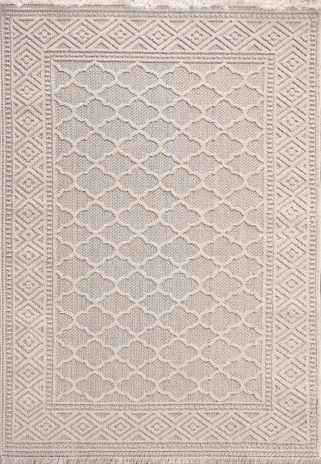 SV583605109 - Dynamic Rugs - SEVILLE - Ivory Soft Grey 3605-109 - 5' x 7'