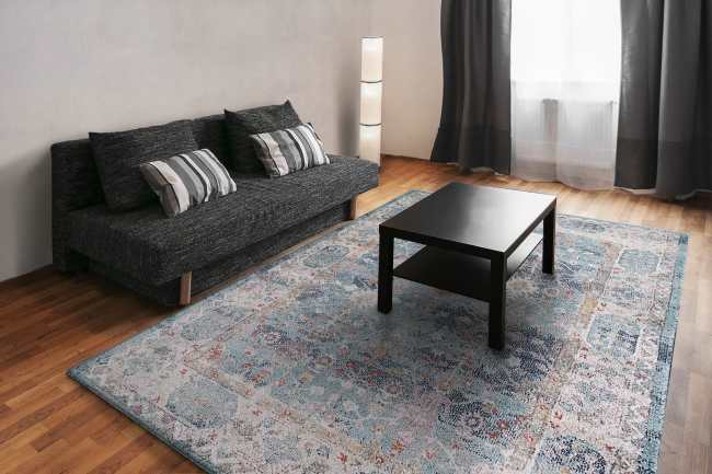 OSR56197599 - Dynamic Rugs - SOMA - Blue Multi 6197-599 - 5.3' Round