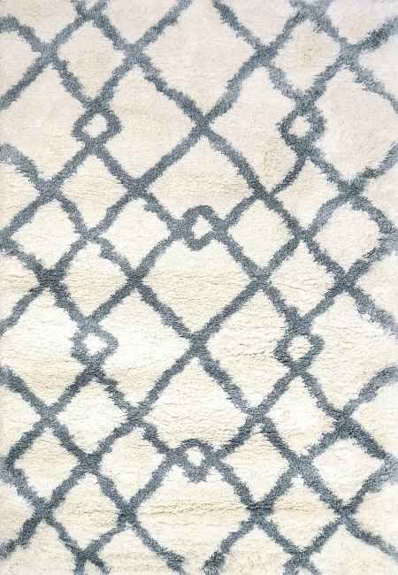 NT696361159 - Dynamic Rugs - NITRO LUX - Ivory Blue 6361-159 - 5.3' x 7.7'
