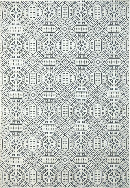 LT698149150 - Dynamic Rugs - LOTUS - Ivory Denim 8149-150 - 5' x 7'