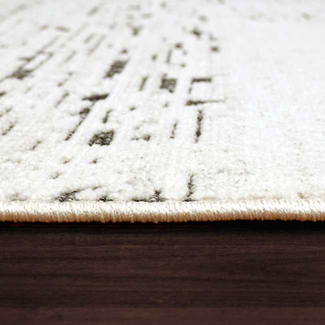 LT698145190 - Dynamic Rugs - LOTUS - Ivory Grey 8145-190 - 5' x 7'