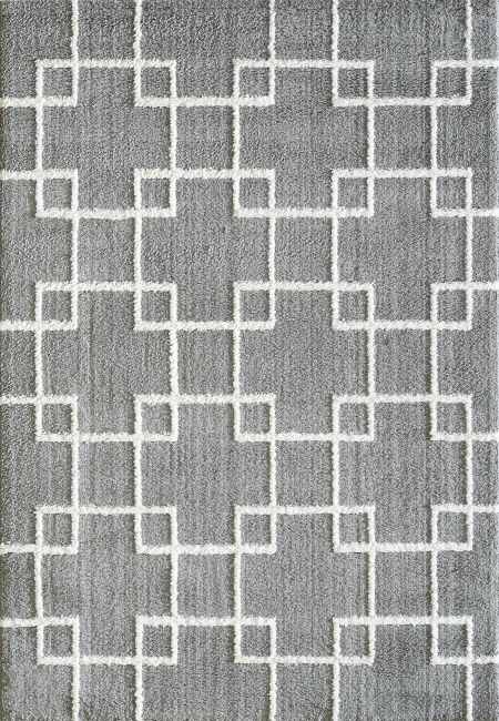SI245901901 - Dynamic Rugs - SILKY SHAG - Silver 5901-901 - 2' x 3.3'