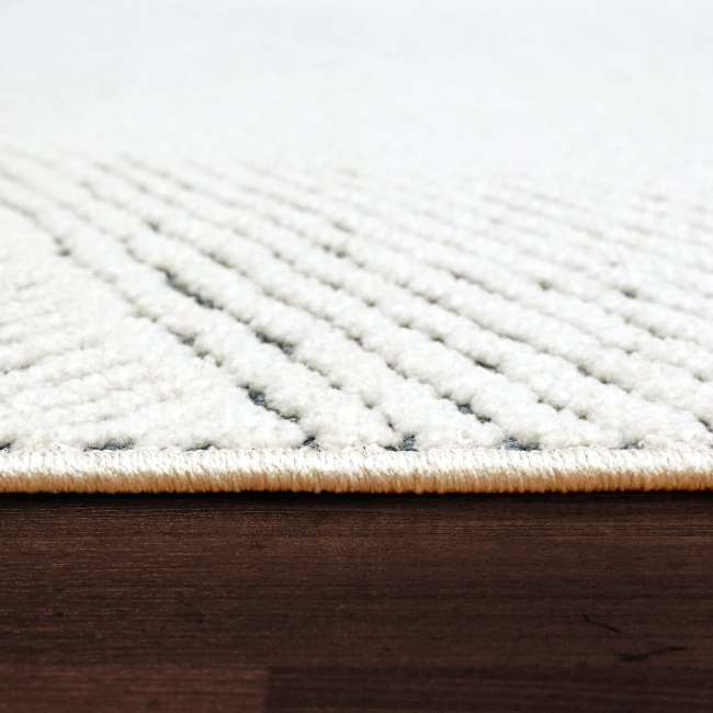 LT698144150 - Dynamic Rugs - LOTUS - Ivory Blue 8144-150 - 5' x 7'