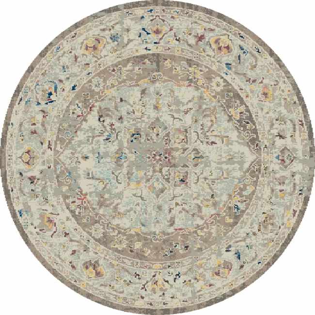 MZ58454900 - Dynamic Rugs - MOOD - Grey 8454-900 - 5' Round
