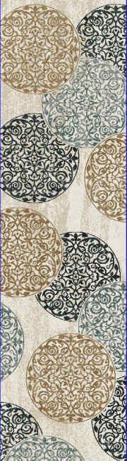 ME28985014118 - Dynamic Rugs - MELODY - Ivory 985014-118 - 2.2' x 7.1'