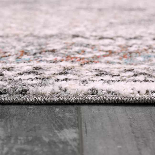 OSR56194199 - Dynamic Rugs - SOMA - Ivory Grey Multi 6194-199 - 5.3' Round