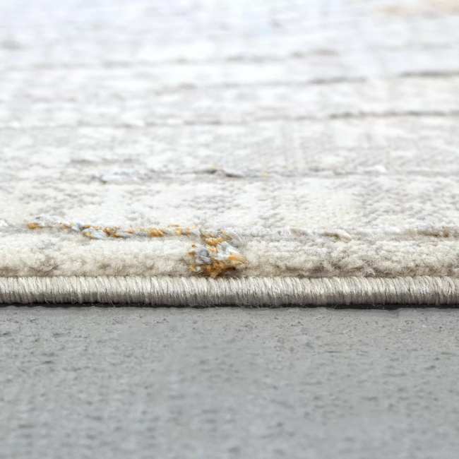 GD691350897 - Dynamic Rugs - GOLD - Cream Silver Gold 1350-897 - 5.3' x 7.7'