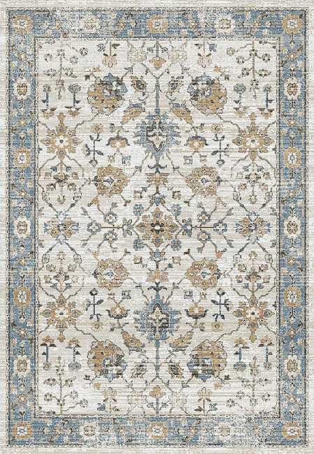 JZ9126790875 - Dynamic Rugs - JAZZ - Beige Soft Ochre Blue 6790-875 - 7.1' x 10.1'