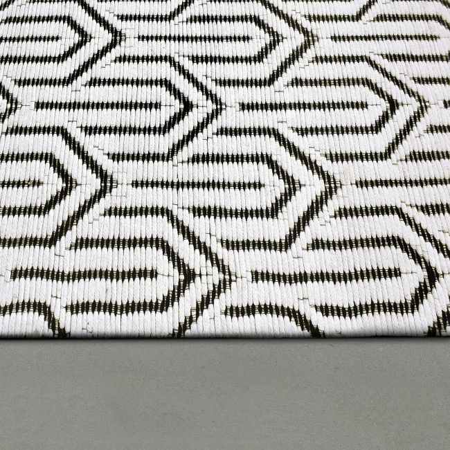 SL587404190 - Dynamic Rugs - SOUL - Ivory Charcoal 7404-190 - 5' x 8'