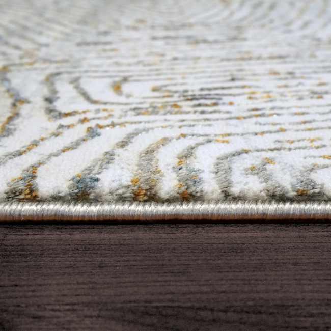 GD9121351897 - Dynamic Rugs - GOLD - Cream Silver Gold 1351-897 - 7.1' x 10.1'