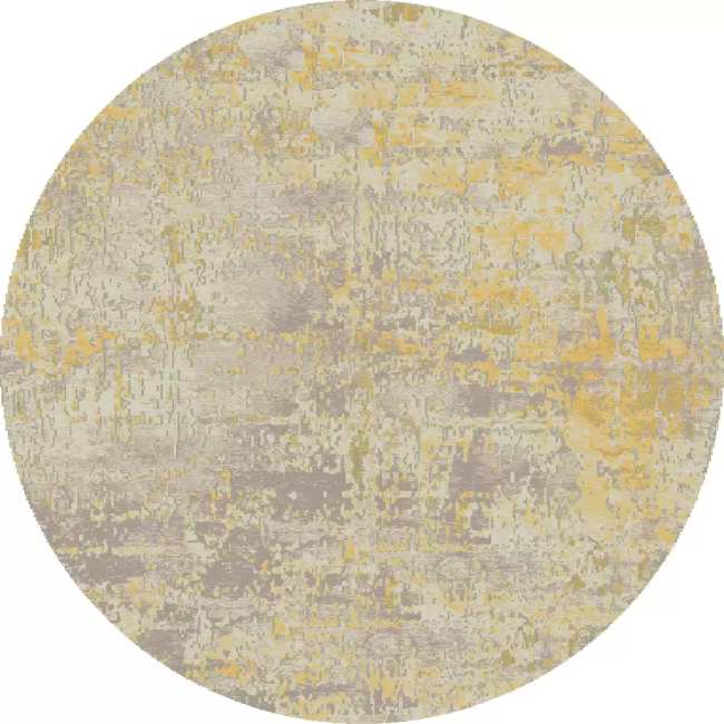 MZ58452800 - Dynamic Rugs - MOOD - Yellow 8452-800 - 5' Round