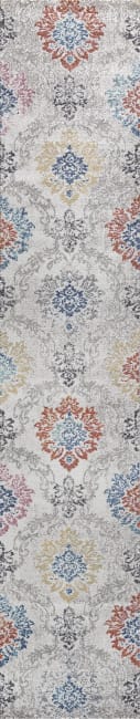 OSR56198199 - Dynamic Rugs - SOMA - Ivory Grey Multi 6198-199 - 5.3' Round