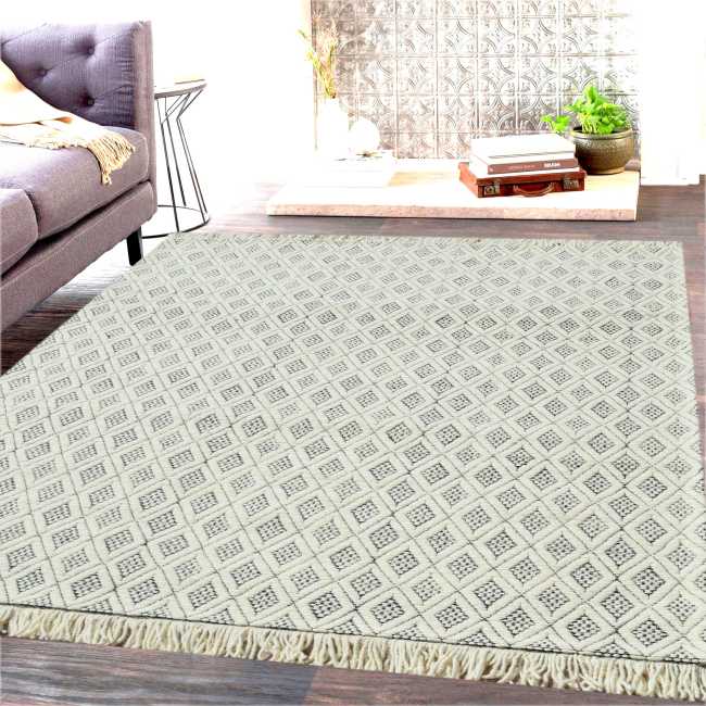 LF8102120190 - Dynamic Rugs - LOLA - Ivory Charcoal 2120-190 - 8' x 10'