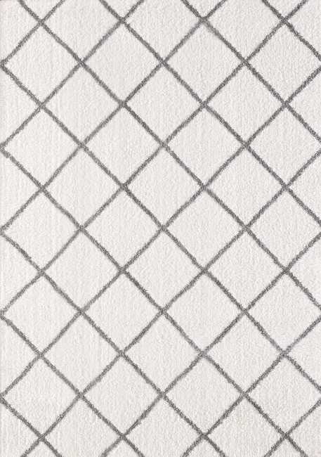 SI7105920110 - Dynamic Rugs - SILKY SHAG - Ivory Silver 5920-110 - 6.7' x 9.6'