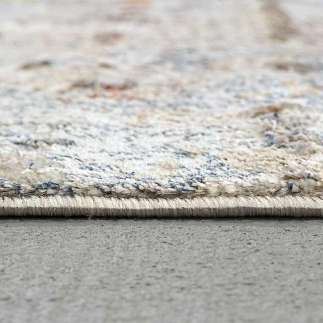 GD691353875 - Dynamic Rugs - GOLD - Cream Silver Gold Blue 1353-875 - 5.3' x 7.7'