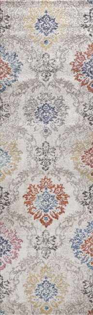 OS286198199 - Dynamic Rugs - SOMA - Ivory Grey Multi 6198-199 - 2.2' x 7.3'