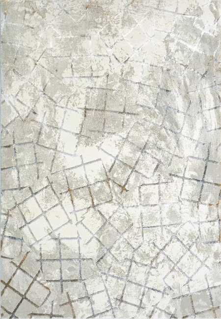 GD691354897 - Dynamic Rugs - GOLD - Cream Silver Gold 1354-897 - 5.3' x 7.7'