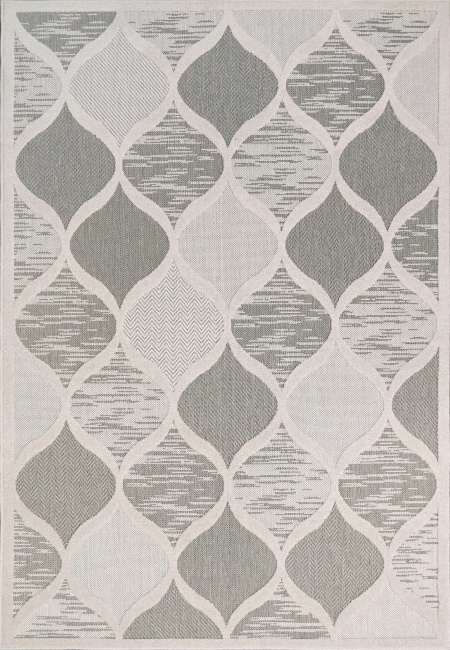TS7106402901 - Dynamic Rugs - TESSIE - Grey Ivory 6402-901 - 6.7' x 9.6'