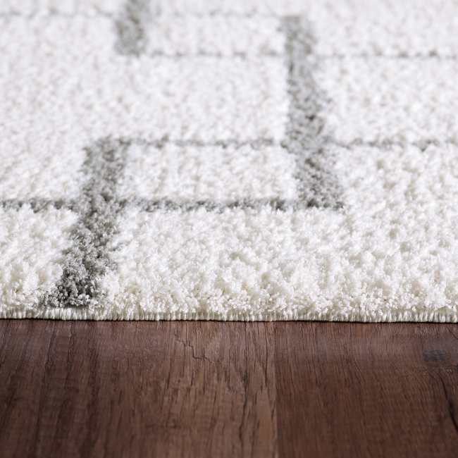 SI9125901119 - Dynamic Rugs - SILKY SHAG - Ivory Silver 5901-119 - 7.1' x 10.1'