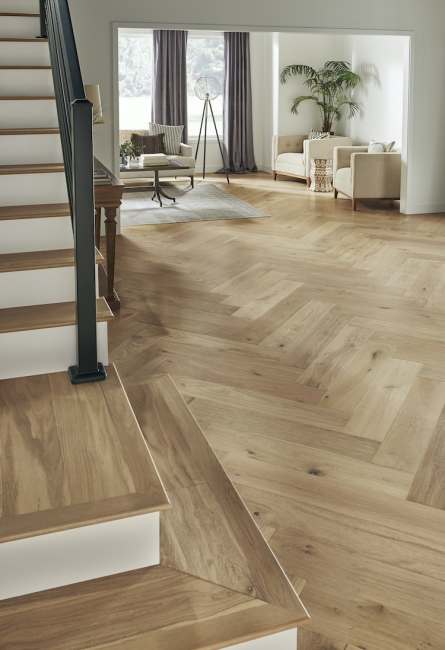 HPLS37NATF1 - Mannington Latitude Collection - Park City Herringbone - Natural