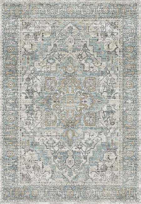 JZ696798885 - Dynamic Rugs - JAZZ - Beige Taupe Blue 6798-885 - 5.3' x 7.7'