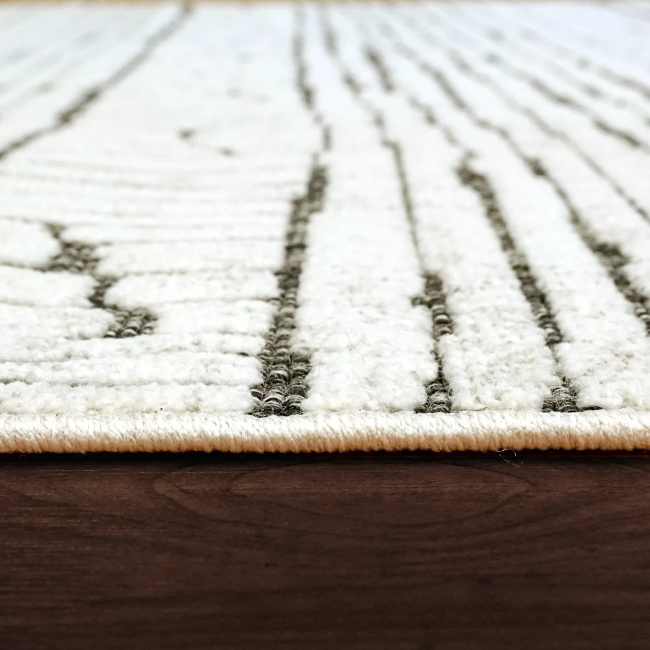 LT358143190 - Dynamic Rugs - LOTUS - Ivory Grey 8143-190 - 2.7' x 5'