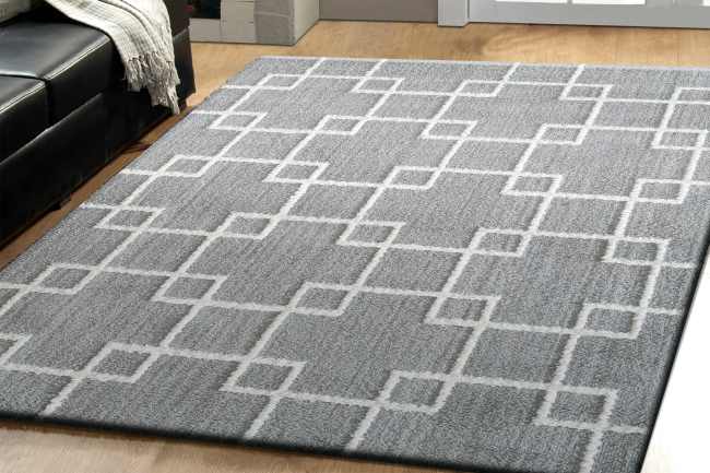 SI695901901 - Dynamic Rugs - SILKY SHAG - Silver 5901-901 - 5.3' x 7.7'