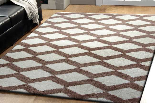 SI7105904111 - Dynamic Rugs - SILKY SHAG - White 5904-111 - 6.7' x 9.6'
