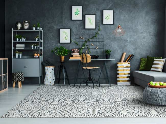 LT9128149150 - Dynamic Rugs - LOTUS - Ivory Denim 8149-150 - 7.1' x 10.1'