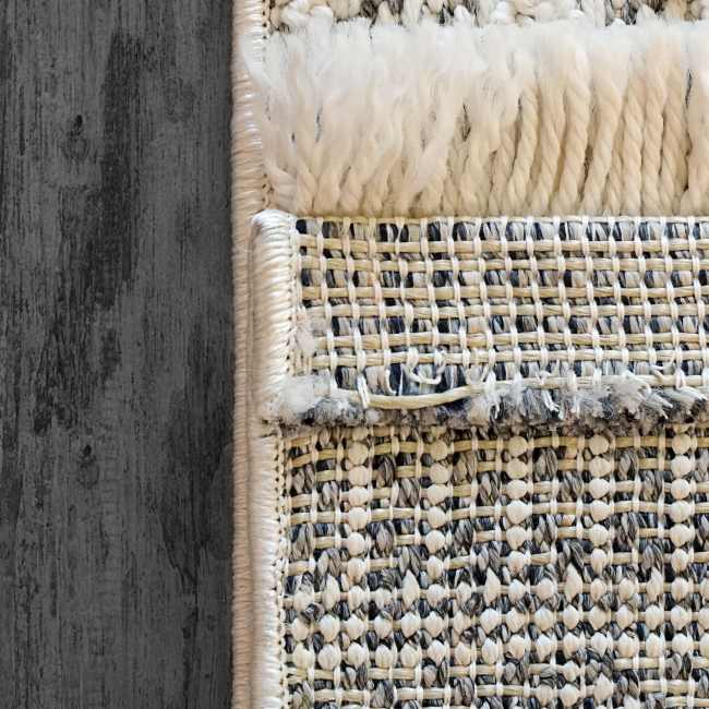 SV583606109 - Dynamic Rugs - SEVILLE - Ivory Soft Grey 3606-109 - 5' x 7'