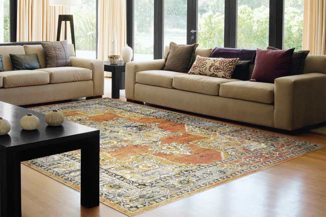 MABEL - Rust Navy Multi 4093-359 - Dynamic Rugs - MABEL - Rust Navy Multi 4093-359