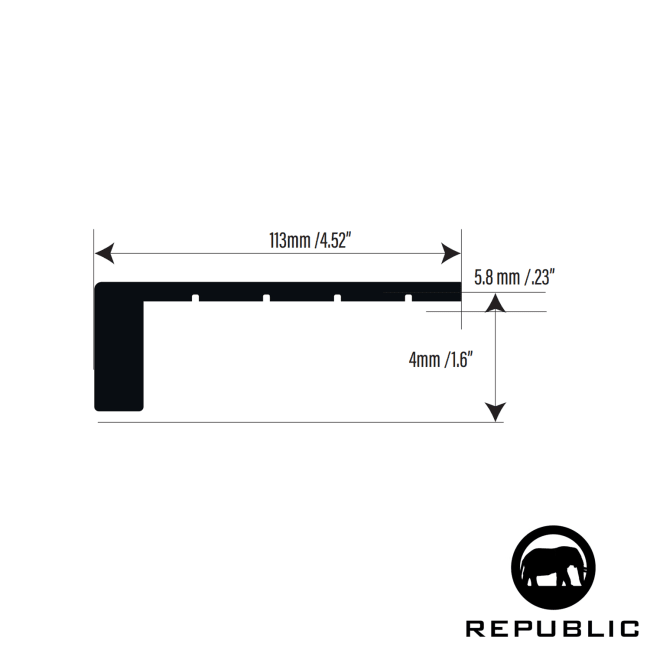 RECG3002-SFSN Colton - Republic Floor - Square Flush Stair Nose - RECG3002-SFSN Colton