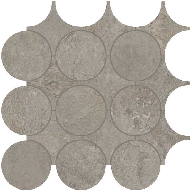 RK13MIXEDMSXTMT - Daltile - Rekindle - Medium Grey - 13.5 x 13.5 - Canvas Dot Mosaic