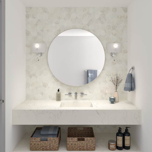 RK10MIXEDMSXTMT - Daltile - Rekindle - White - 13.5 x 13.5 - Canvas Dot Mosaic