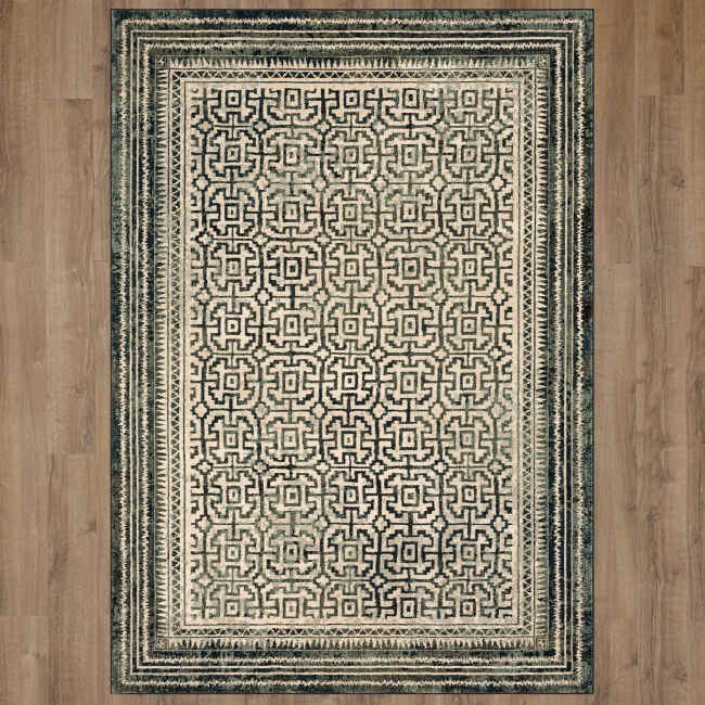 Rendition - Adras Blue Teal 92398-50133 - Stacy Garcia Home by Karastan - Rendition - Adras Blue Teal 92398