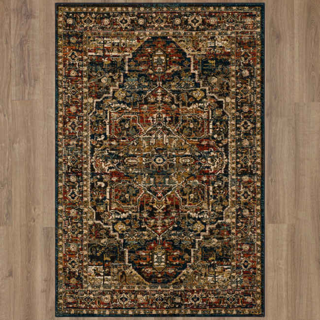 90807-50130-096132 - Karastan - Spice Market - Alcantara Sapphire - 8' X 11'