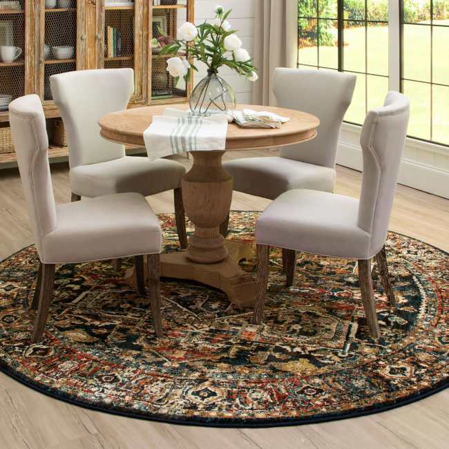 90807-50130-R096 - Karastan - Spice Market - Alcantara Sapphire - 8' ROUND
