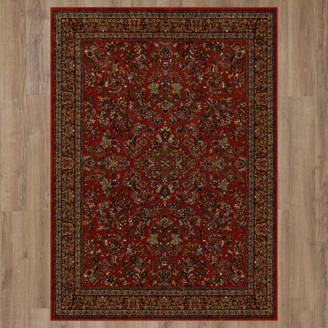 91648-30048-041065 - Karastan - Spice Market - Berdan Garnet - 3' 5" X 5' 5"