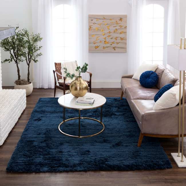 Billow Shag - Billow Shag Blue R1148-385 - Karastan - Billow Shag - Billow Shag Blue R1148