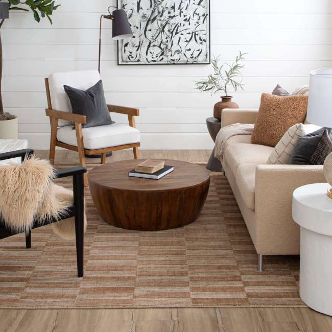 Bobby Berk Broken Stripe - Broken Stripe Sienna R1091-640 - Karastan - Bobby Berk Broken Stripe - Broken Stripe Sienna R1091