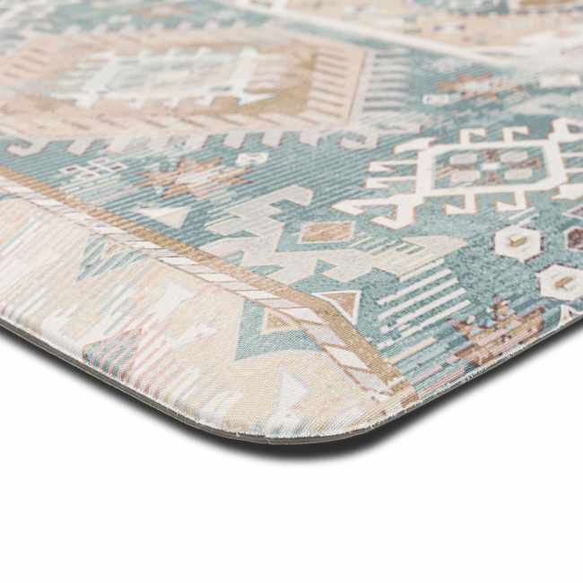 Dri-Pro Deluxe Cushion Mat - Blooming On Blue F003-19304 - Mohawk Home - Dri-Pro Deluxe Cushion Mat - Blooming On Blue F003