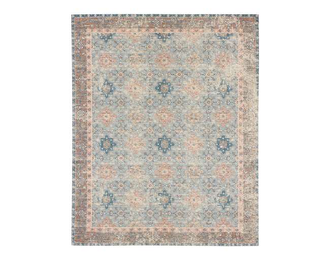 Zula - Hazega Blue/Rose R1177-530 - Karastan - Zula - Hazega Blue/Rose R1177