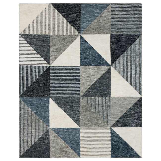 Bowen - Oblique Blue R1147-202 - Drew & Jonathan Home by Karastan - Bowen - Oblique Blue R1147