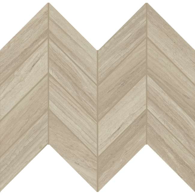 AR0725CHEVMS1L2 - Daltile - Articulo - Feature Beige - 2 x 5 - Chevron Mosaic - Polished