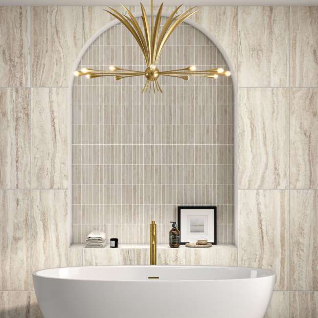 CA41STJ16MBMSMT - Daltile - Calligo - Tusk - 1 x 6 - Mosaic